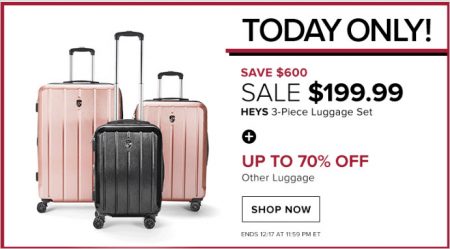 hudson's bay luggage sale