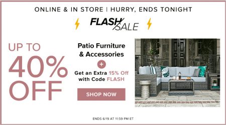 Thebay Com Flash Sale Up To 40 Off Patio Furniture