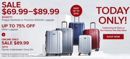 the bay luggage sale