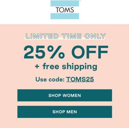 toms promo code march 2019