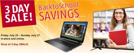 Future Shop 3-Day Sale - Back to School Savings (July 25-27)
