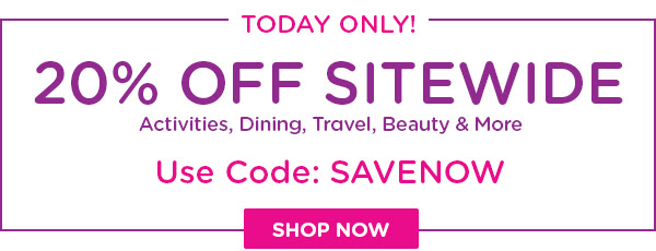 LivingSocial.com: Today Only – Extra 20% Off Sitewide Promo Code (Aug 7)