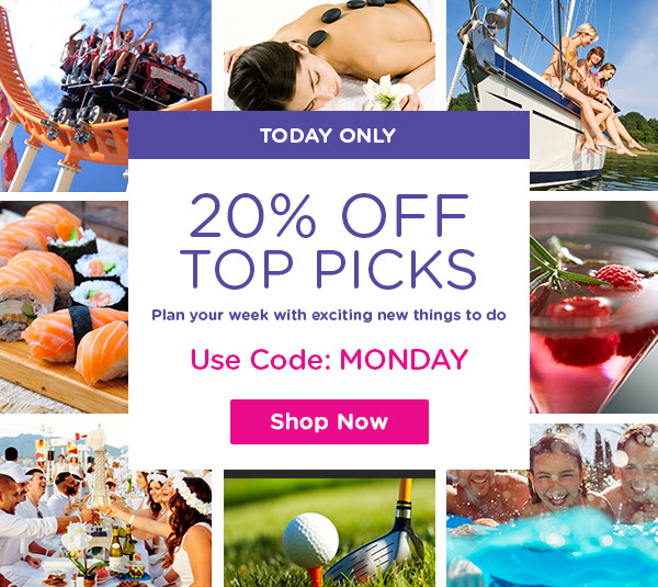 LivingSocial.com: Today Only – Extra 20% Off Top Picks (Aug 14)