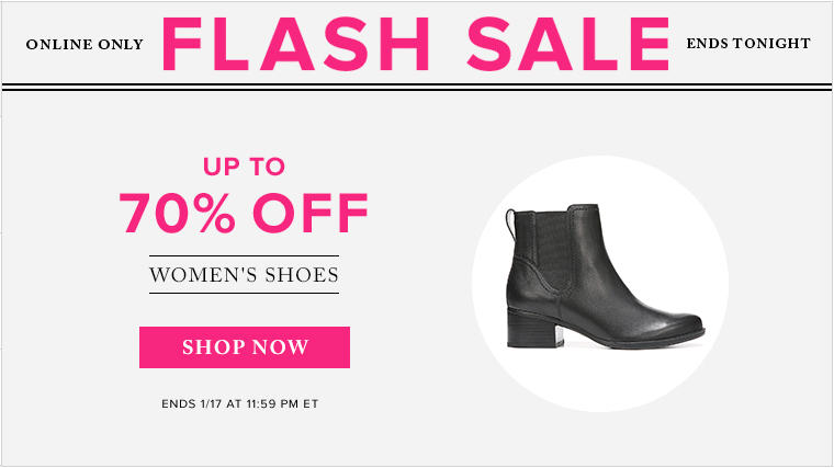 TheBay.com: Flash Sale – Up to 70% Off Women’s Shoes (Jan 17)